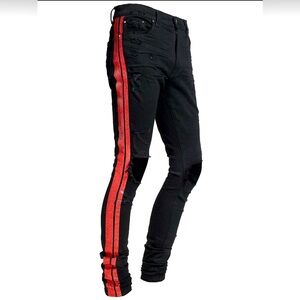 Amiri Track Glitter Jeans